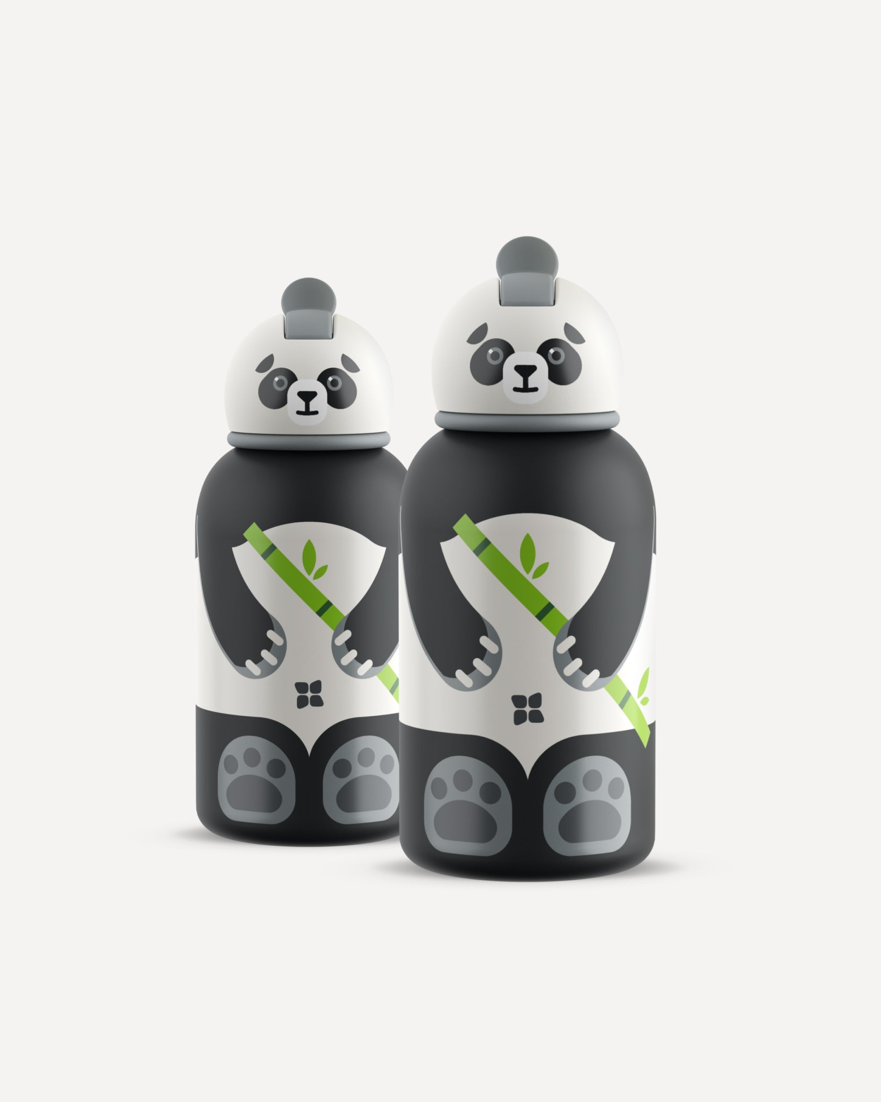 Panda Toddler Steel Bottle 400ml 1+1
