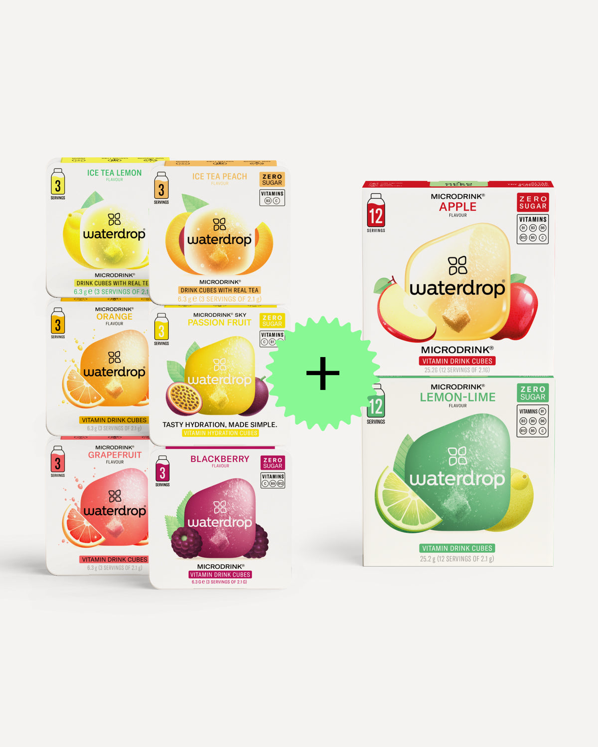 Microdrink Taster Pack + APPLE + LEMON LIME set