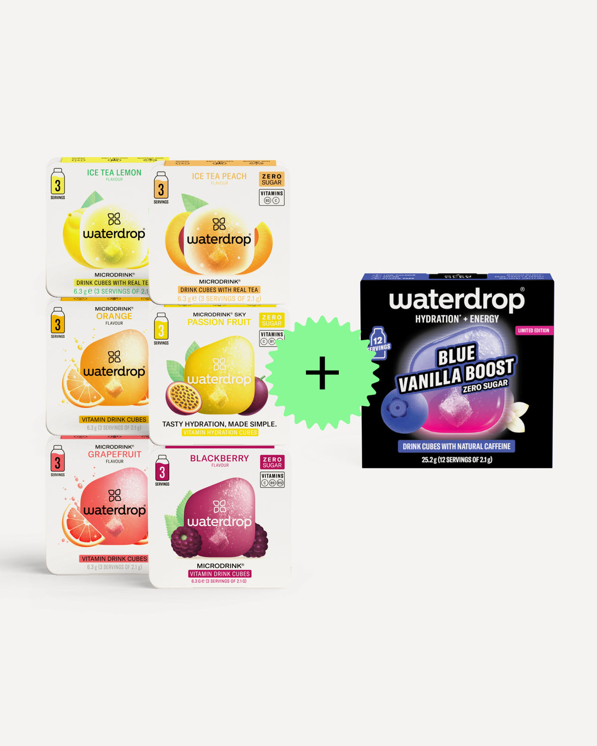 Microdrink Taster Pack + BLUE VANILLA BOOST