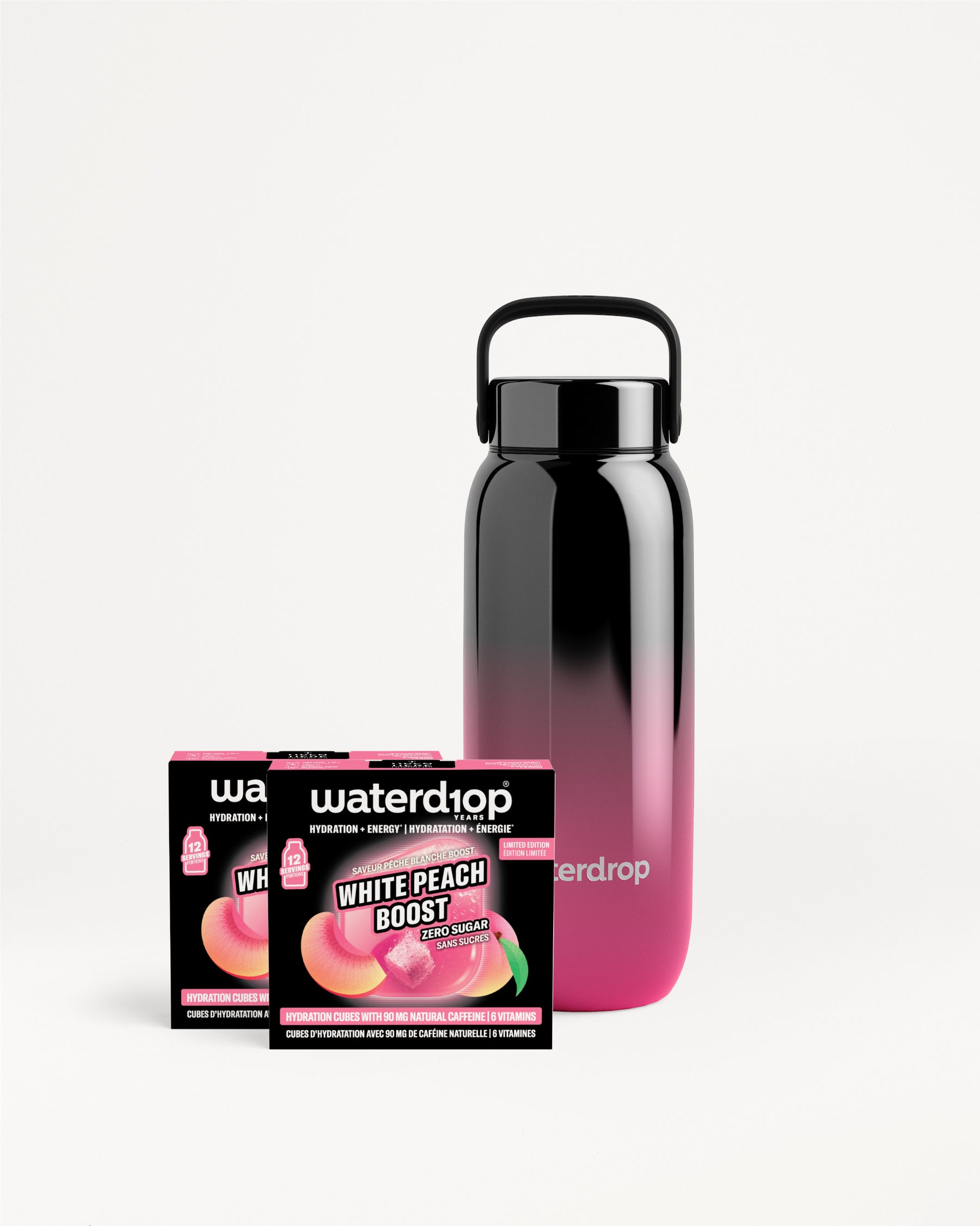White Peach Boost Ombre Bottle Set